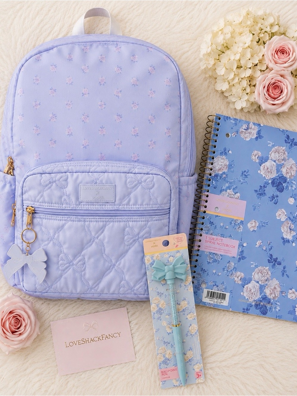 Loveshackfancy Backpack pen & notebook bundle